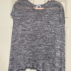 Cap sleeve knit shirt: Old Navy, size L